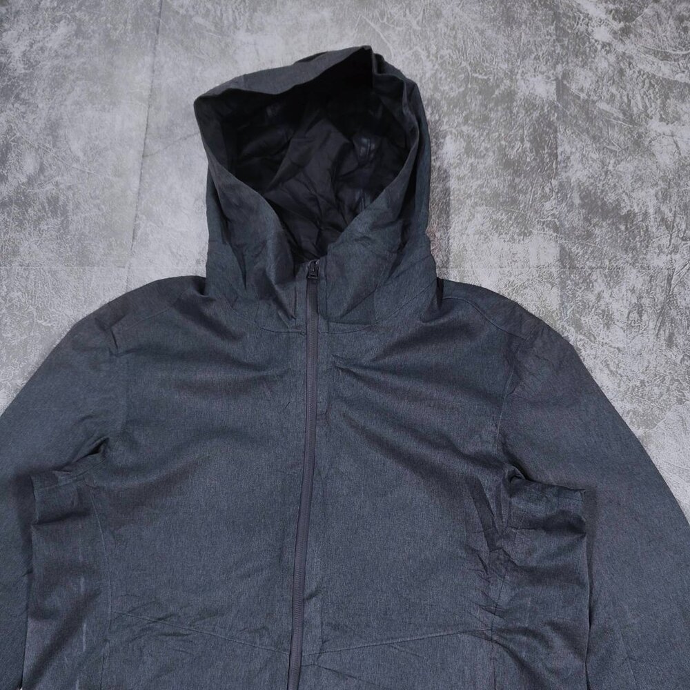 Charcoal Grey Technical Hooded Shell Jacket - image 2
